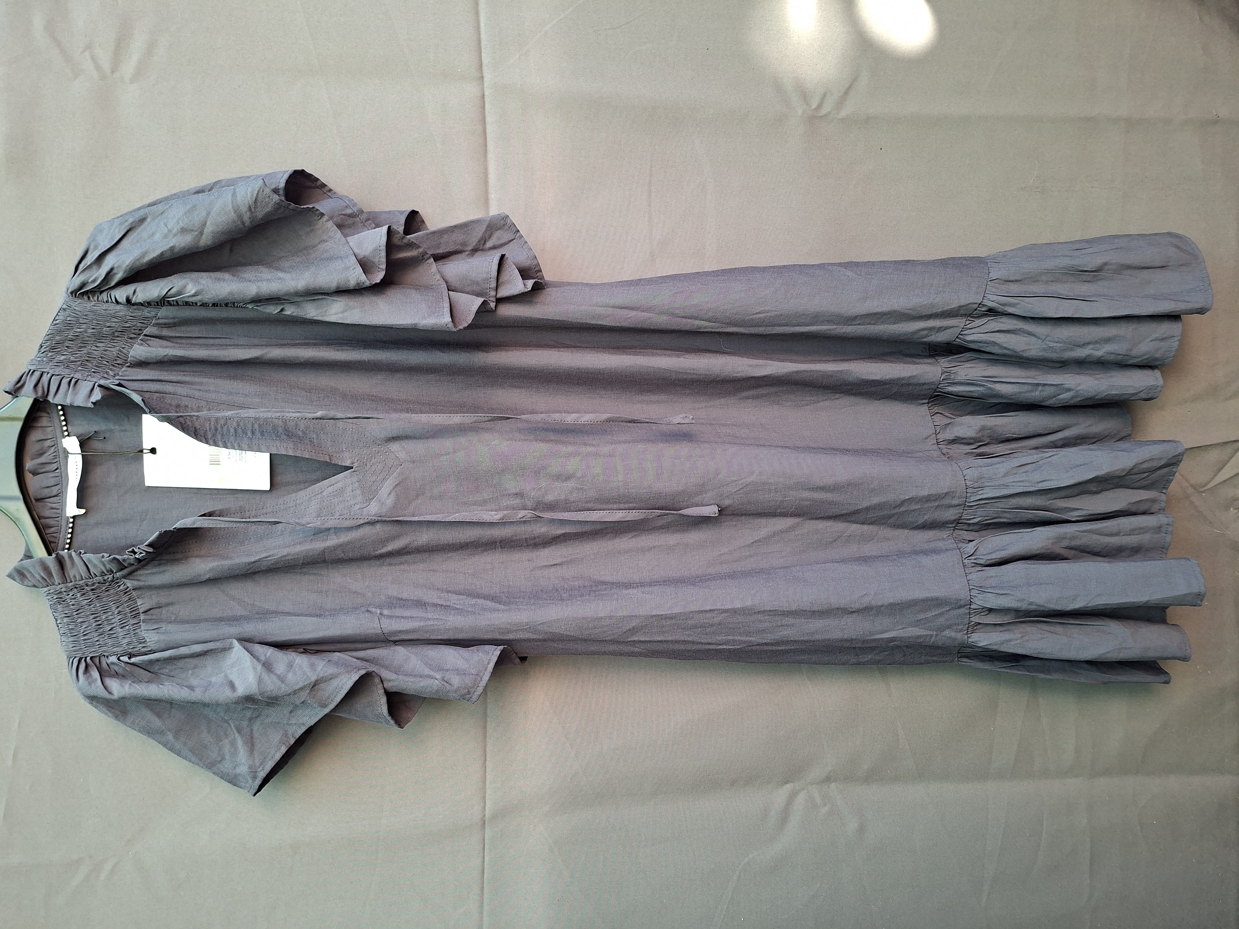Co'couture Toracc Frill Dress donkergrijs
