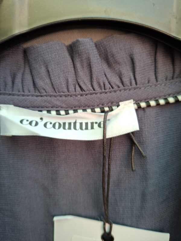 Co'couture Toracc Frill Dress donkergrijs
