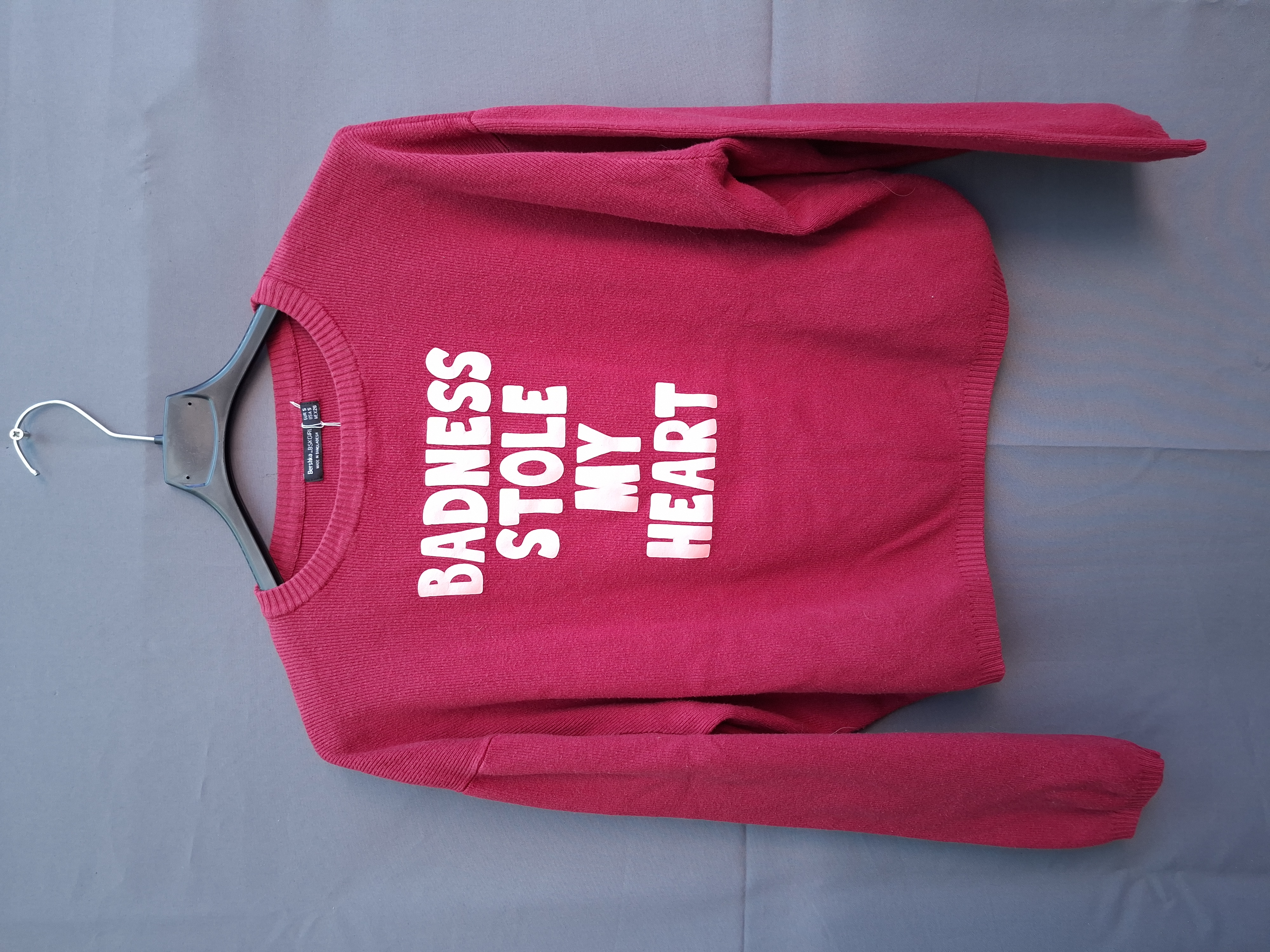 Bershka BSKGirl cropped trui fuchsia