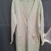 M&V lange cardigan ecru kabelpatroon One Size