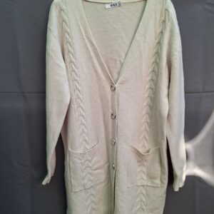 20260518_195008 M&V lange cardigan ecru kabelpatroon One Size