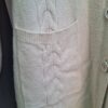 M&V lange cardigan ecru kabelpatroon One Size