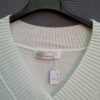 D&Z Fashion gebreid jurkje ecru V-hals