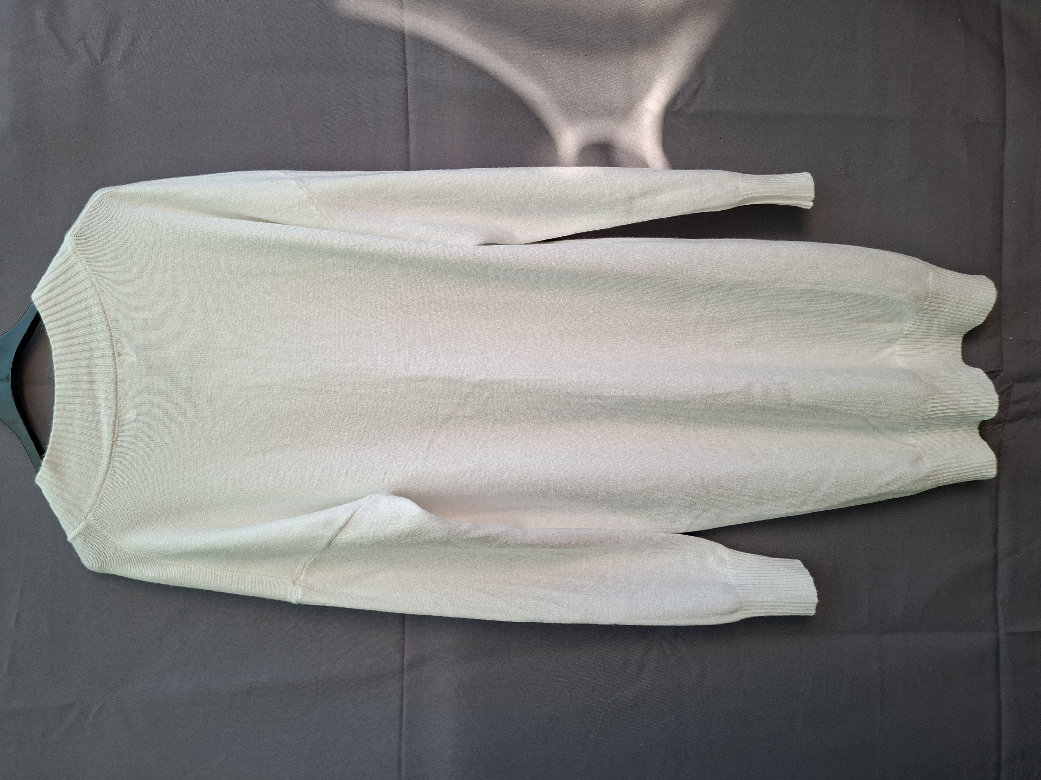 D&Z Fashion gebreid jurkje ecru V-hals