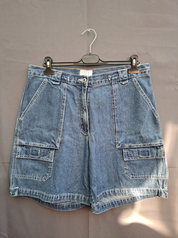 City Life Wear denim cargo short lichtblauw maat 44