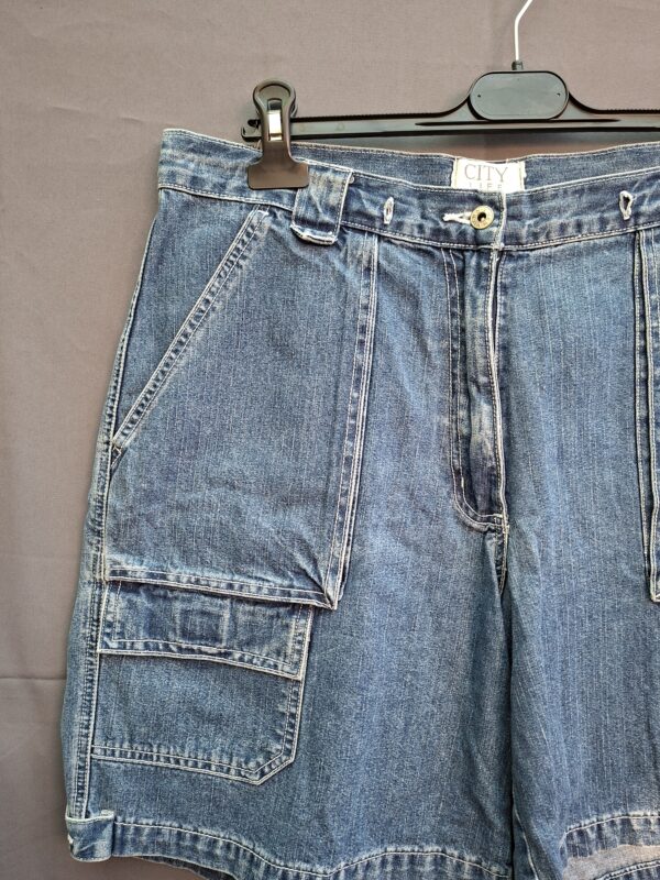 City Life Wear denim cargo short lichtblauw maat 44
