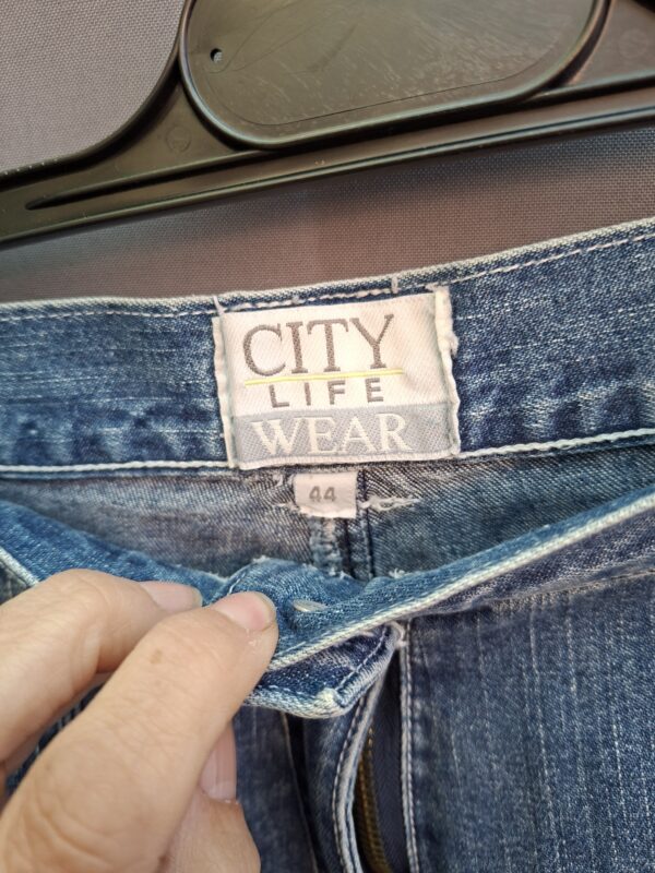 City Life Wear denim cargo short lichtblauw maat 44