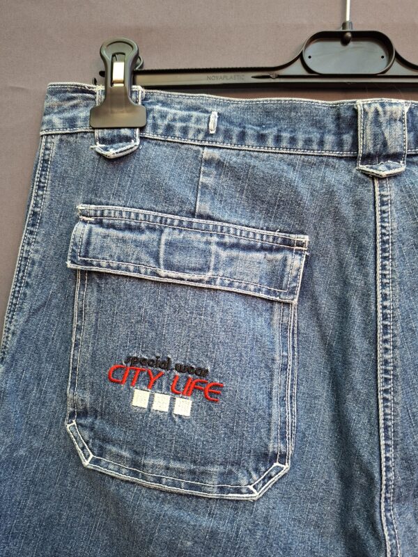 City Life Wear denim cargo short lichtblauw maat 44