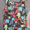 Cecil tanktop zwart bloemenprint maat XL