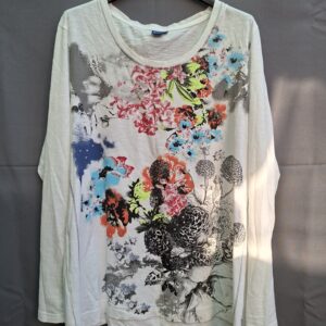 Cecil longsleeve wit bloemenprint maat XXL