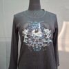 Cecil longsleeve zwart "Rock The Scene" print maat XL