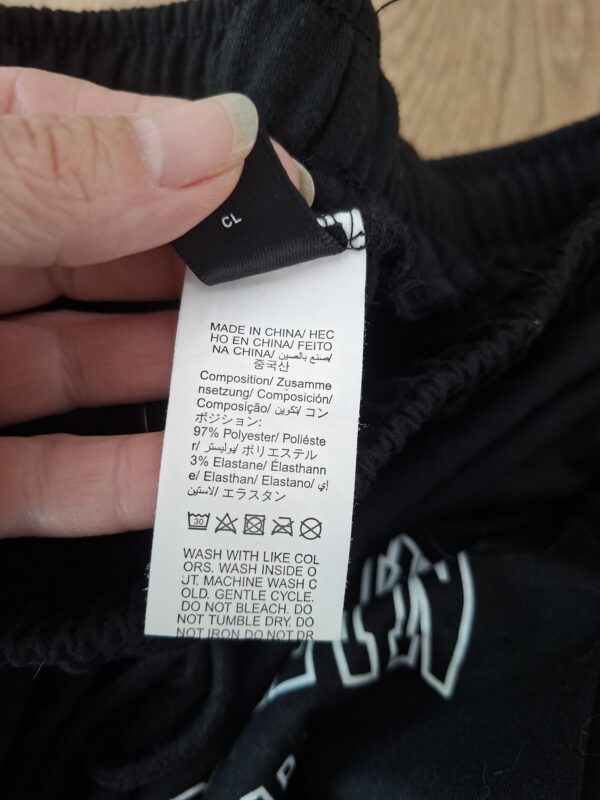 Shein joggingbroek zwart "Brooklyn New York" print maat L