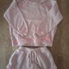 Zara setje roze sweater + short maat 104