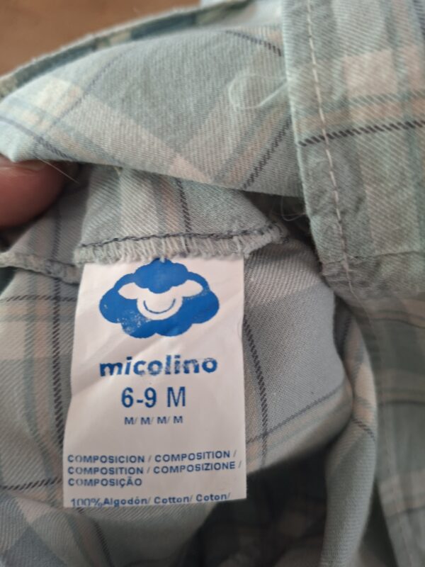 20260523_092940 Micolino blouse lichtblauw ruit maat 68