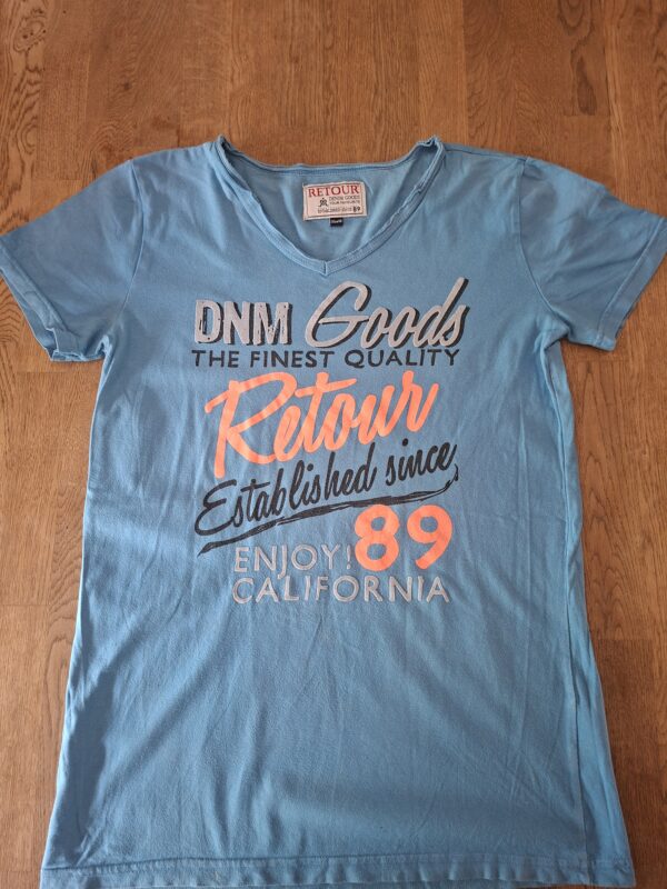 Retour Jeans t-shirt lichtblauw print maat 176