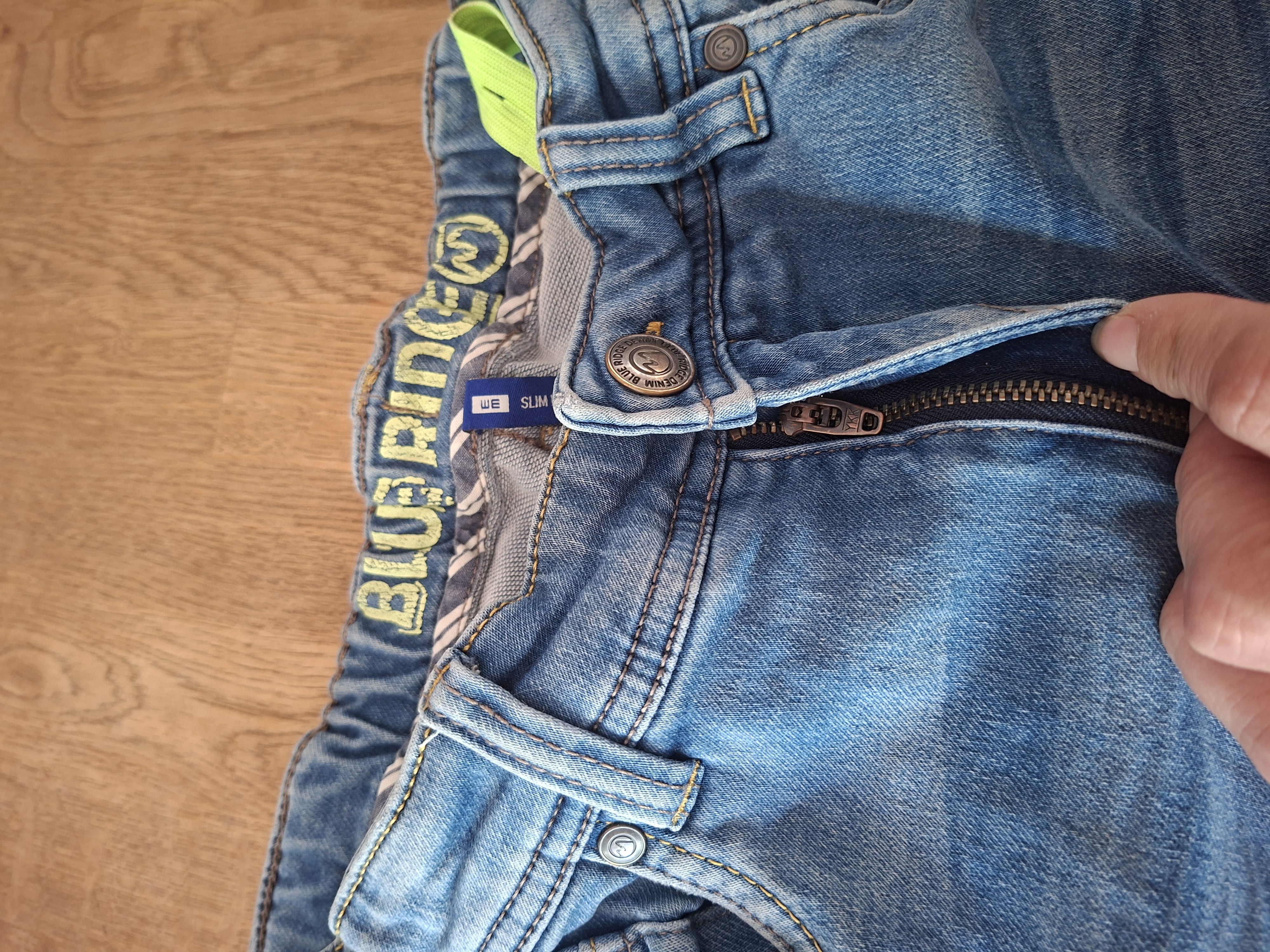 20260523_093823 Blue Ridge Denim jeans short lichtblauw slim fit maat 158