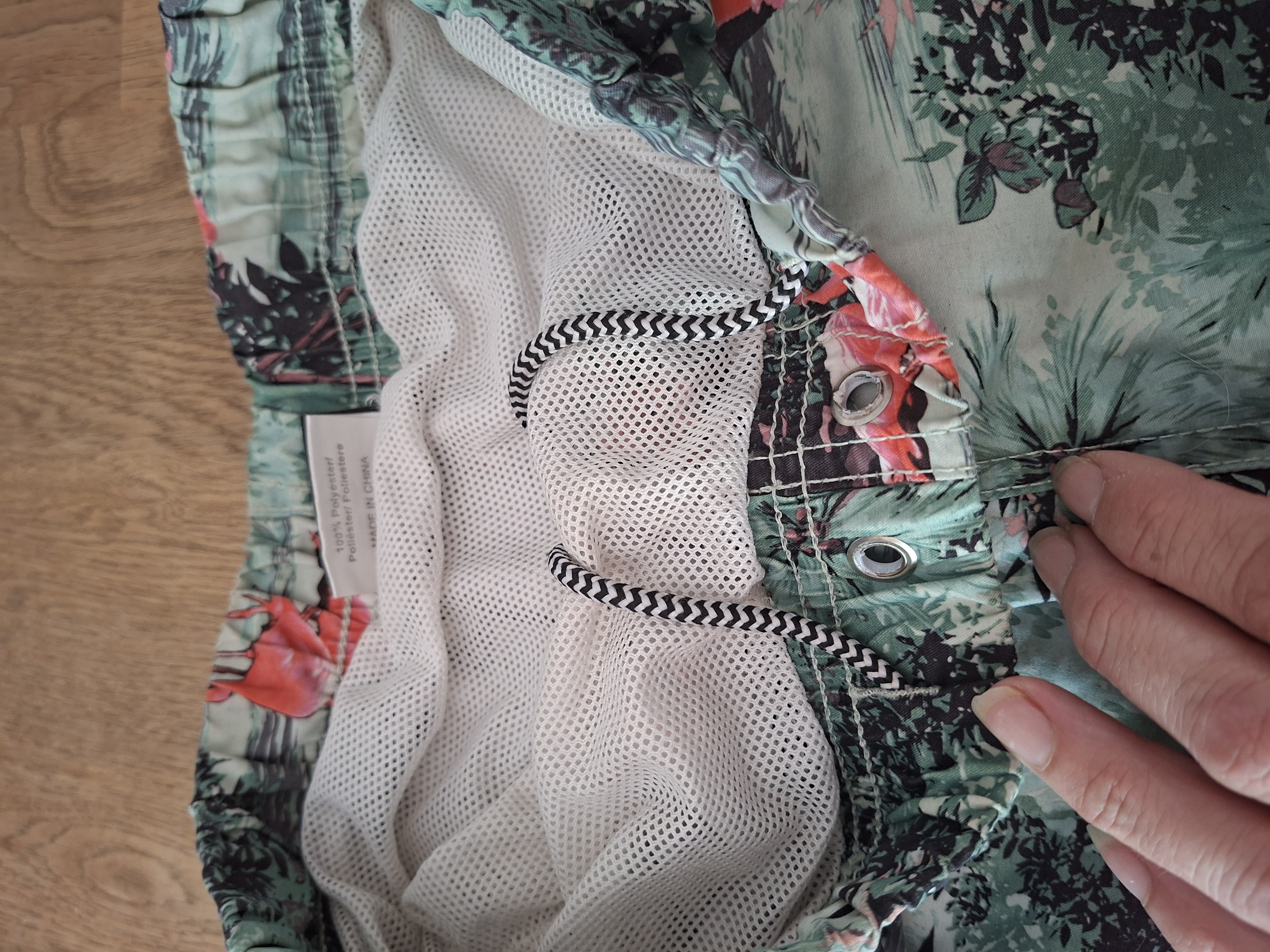 Shiwi zwemshort mintgroen flamingo print maat 164
