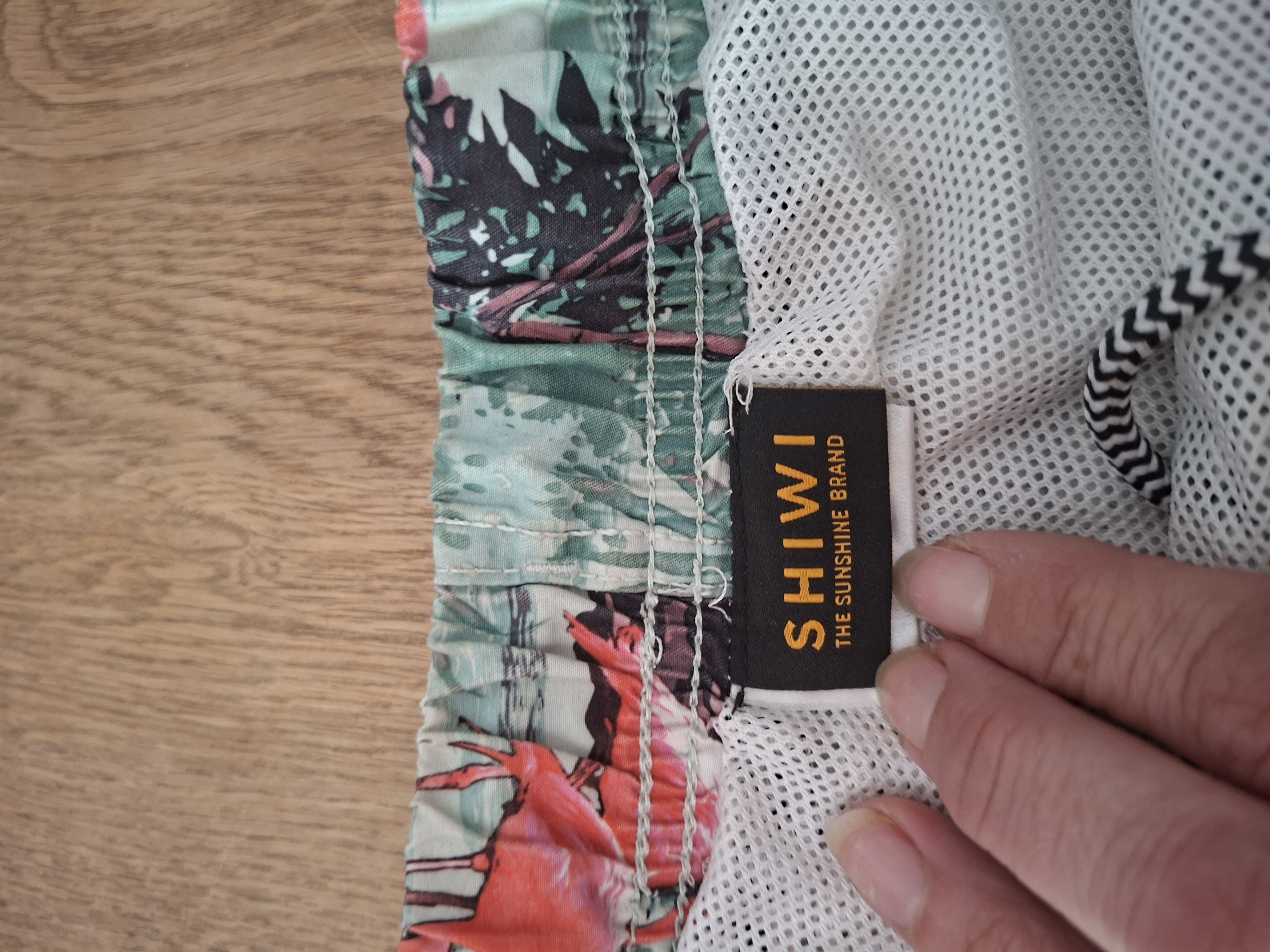Shiwi zwemshort mintgroen flamingo print maat 164
