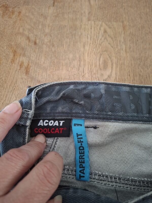 CoolCat jeans short grijs-blauw tapered fit maat W28