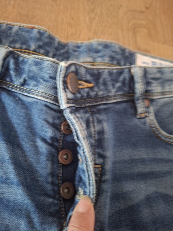 Blue Ridge Denim jeans short lichtblauw stonewashed
