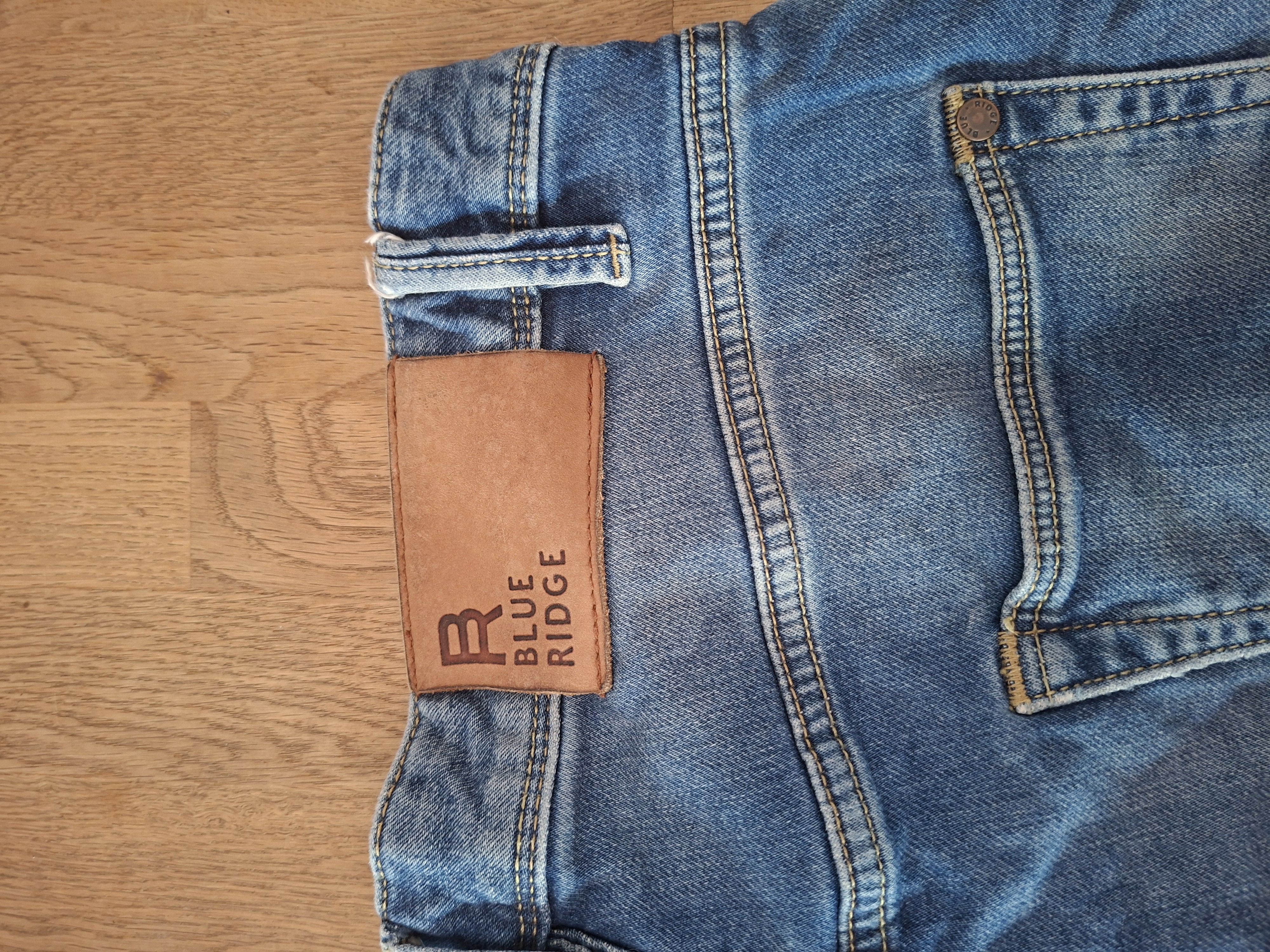 Blue Ridge Denim jeans short lichtblauw stonewashed