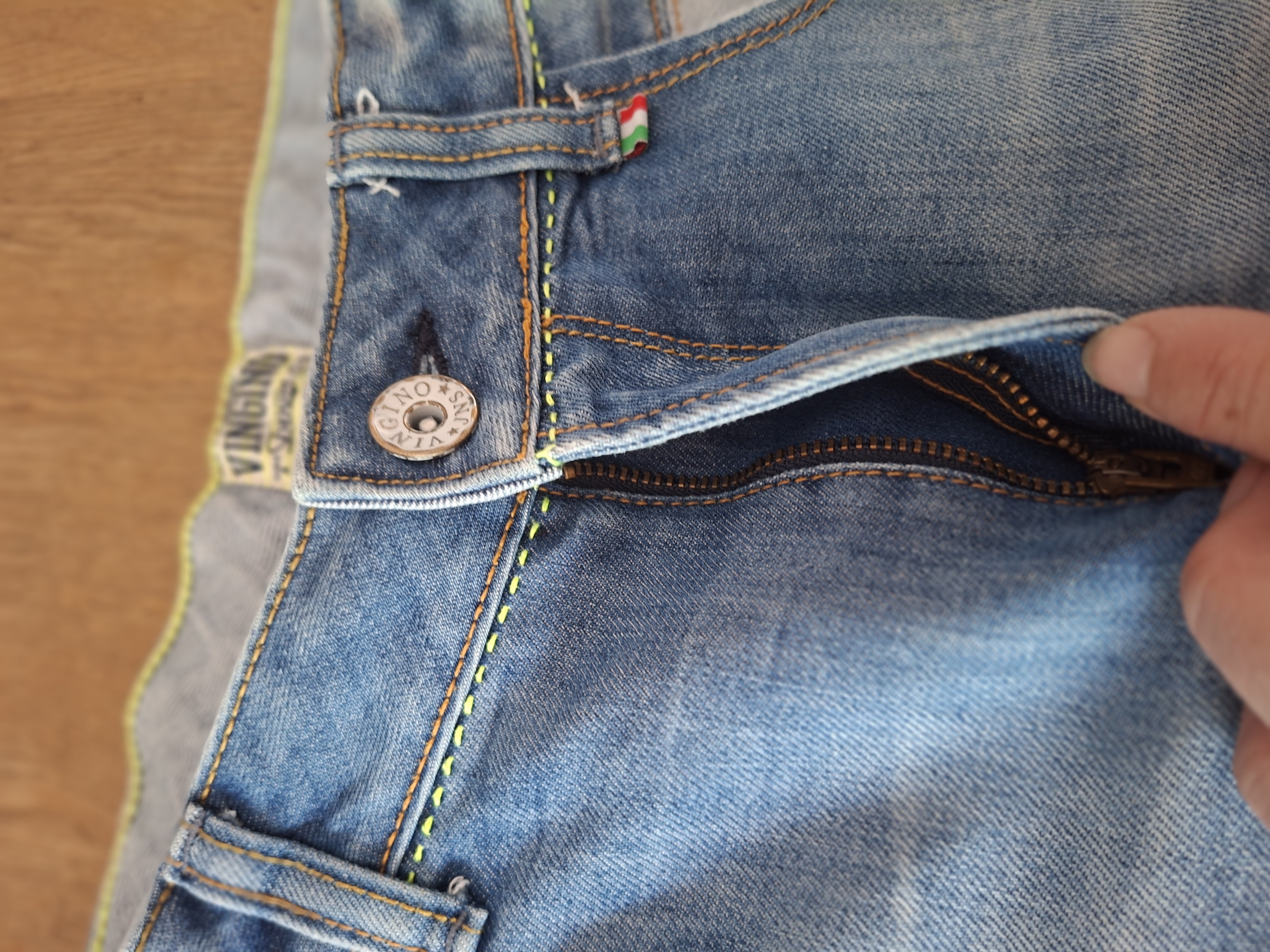 Vingino Denim Company jeans short lichtblauw
