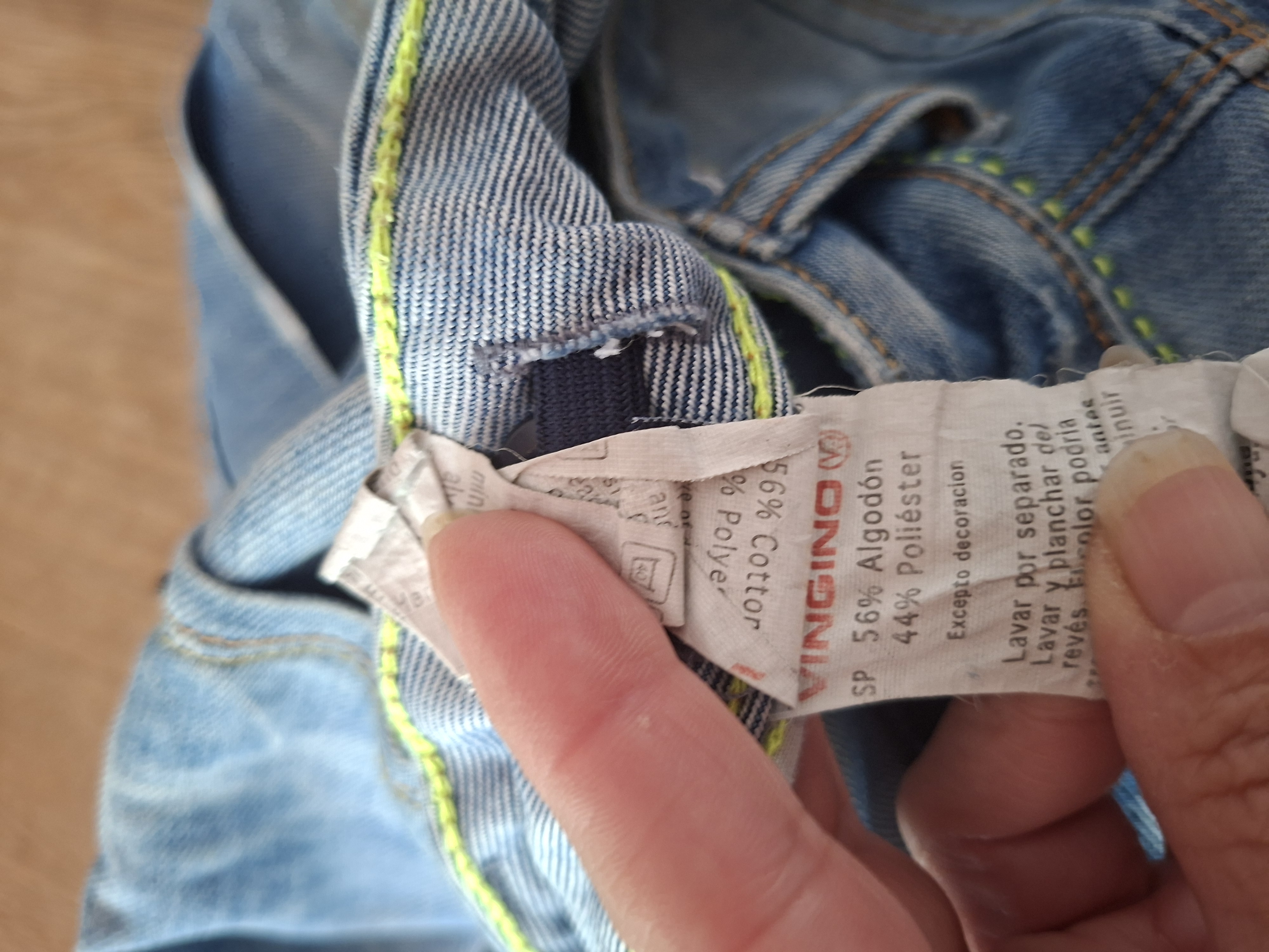 Vingino Denim Company jeans short lichtblauw