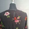 bpc bonprix collection midi-jurk zwart met bloemenprint