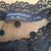 Musthaves by Elja midi-jurk zwart met kant en stippen