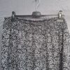 SHEIN Curve wide leg broek zwart met witte bloemenprint