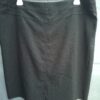 Yessica rok zwart met knoopsluiting en split