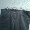 Yessica capri jeans zwart met sierstiksels