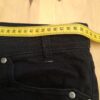 Yessica capri jeans zwart met sierstiksels