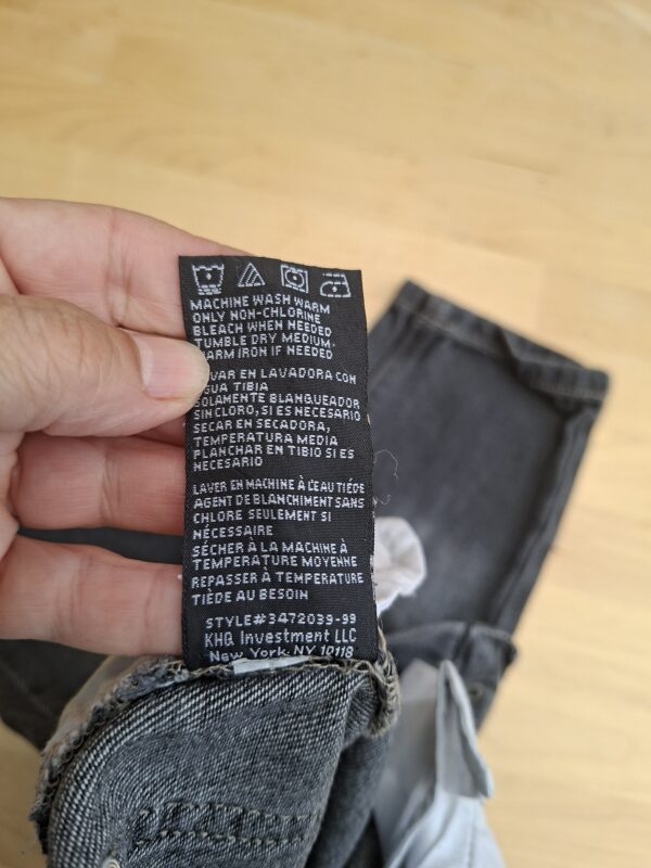 Calvin Klein Jeans kinder jeans grijs stonewashed