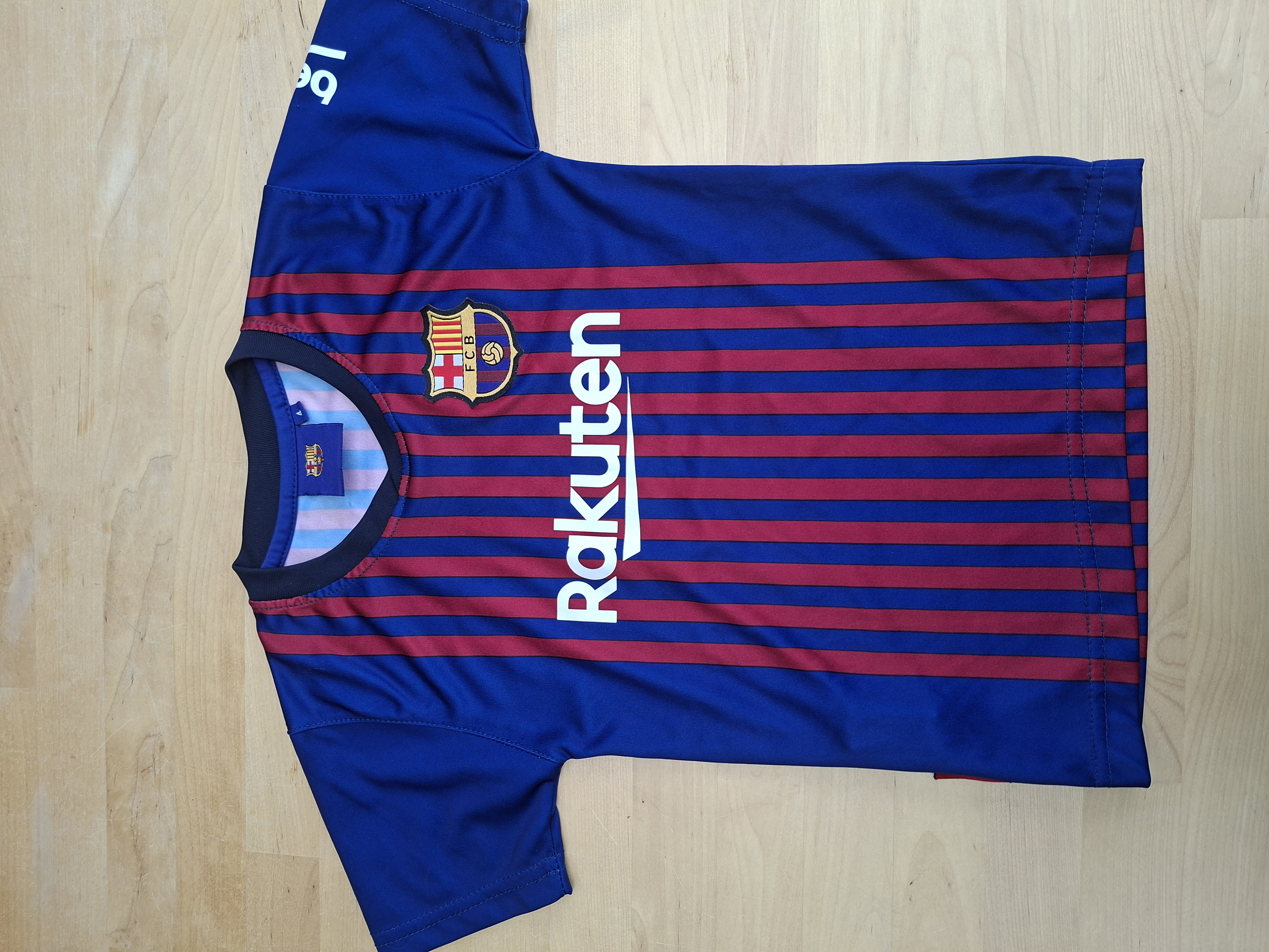 FC Barcelona voetbalshirt Messi #10 blauw-rood