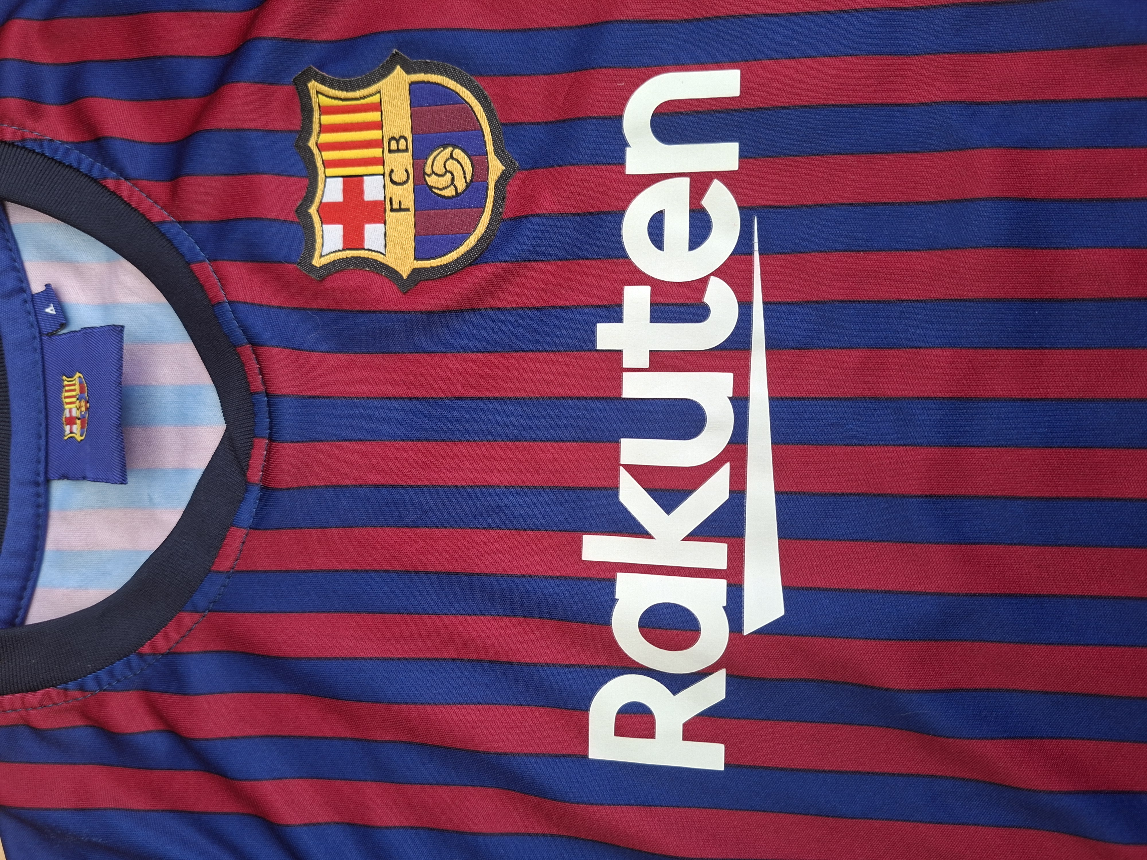 FC Barcelona voetbalshirt Messi #10 blauw-rood