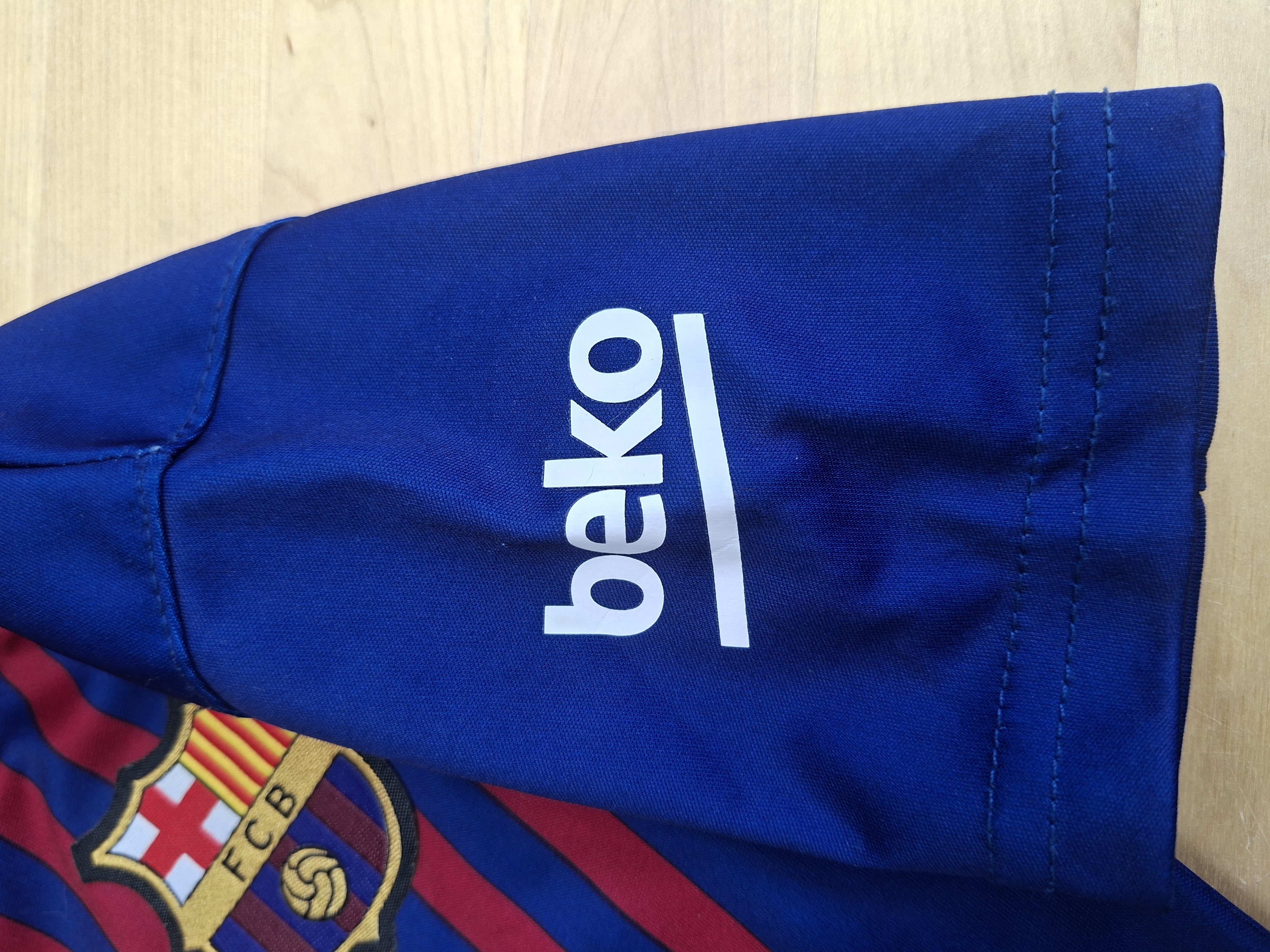 FC Barcelona voetbalshirt Messi #10 blauw-rood