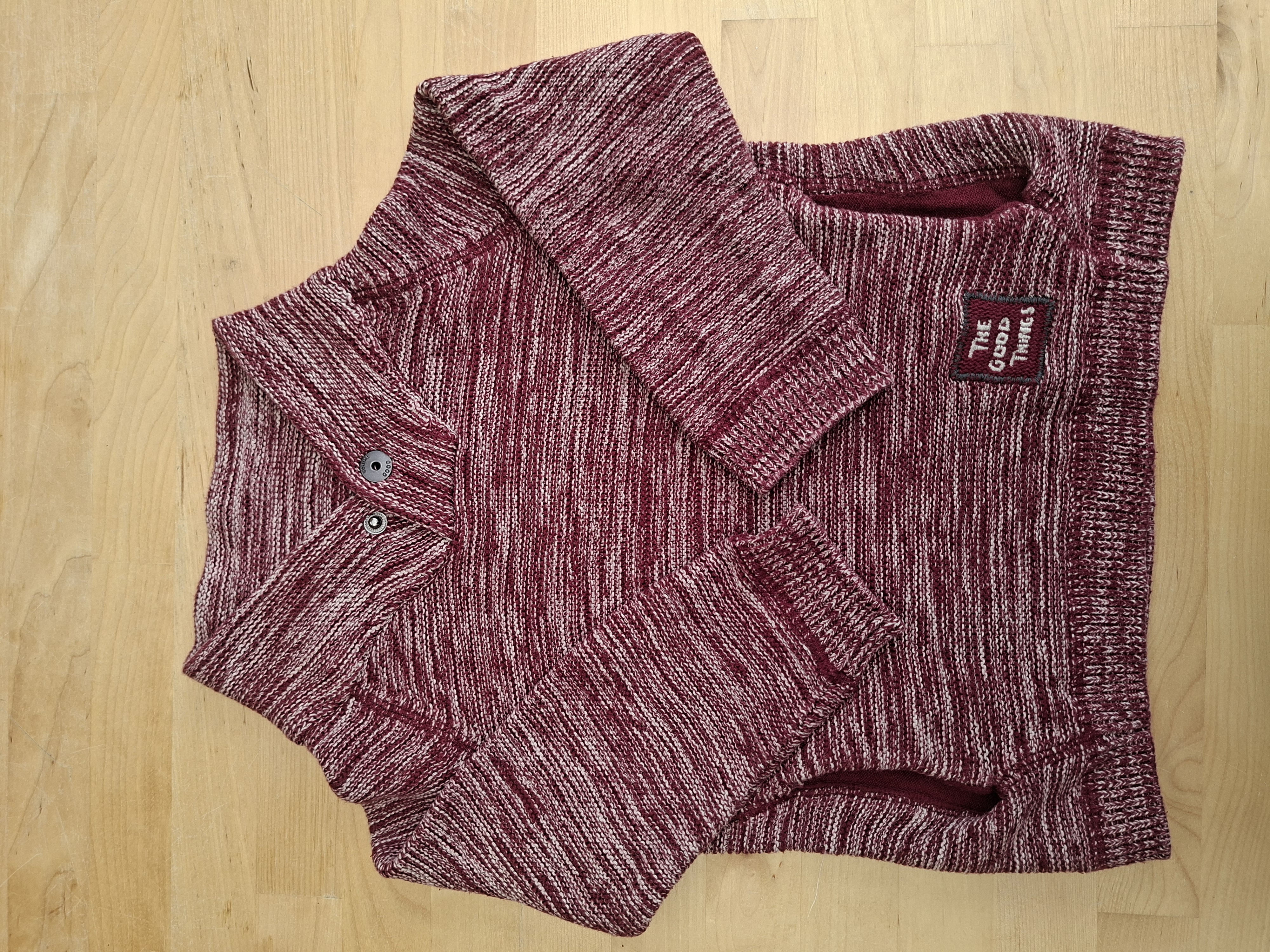 Zara Knitwear trui bordeaux gemêleerd