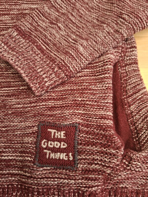 Zara Knitwear trui bordeaux gemêleerd