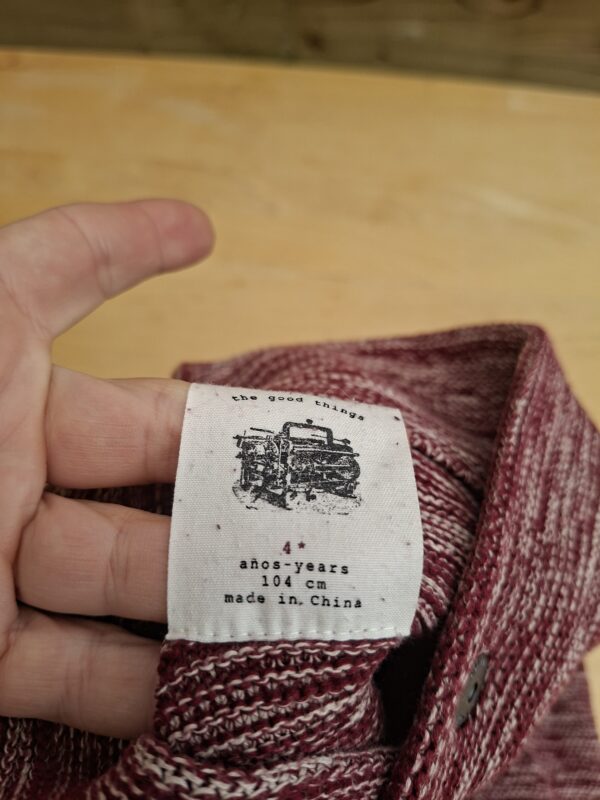Zara Knitwear trui bordeaux gemêleerd