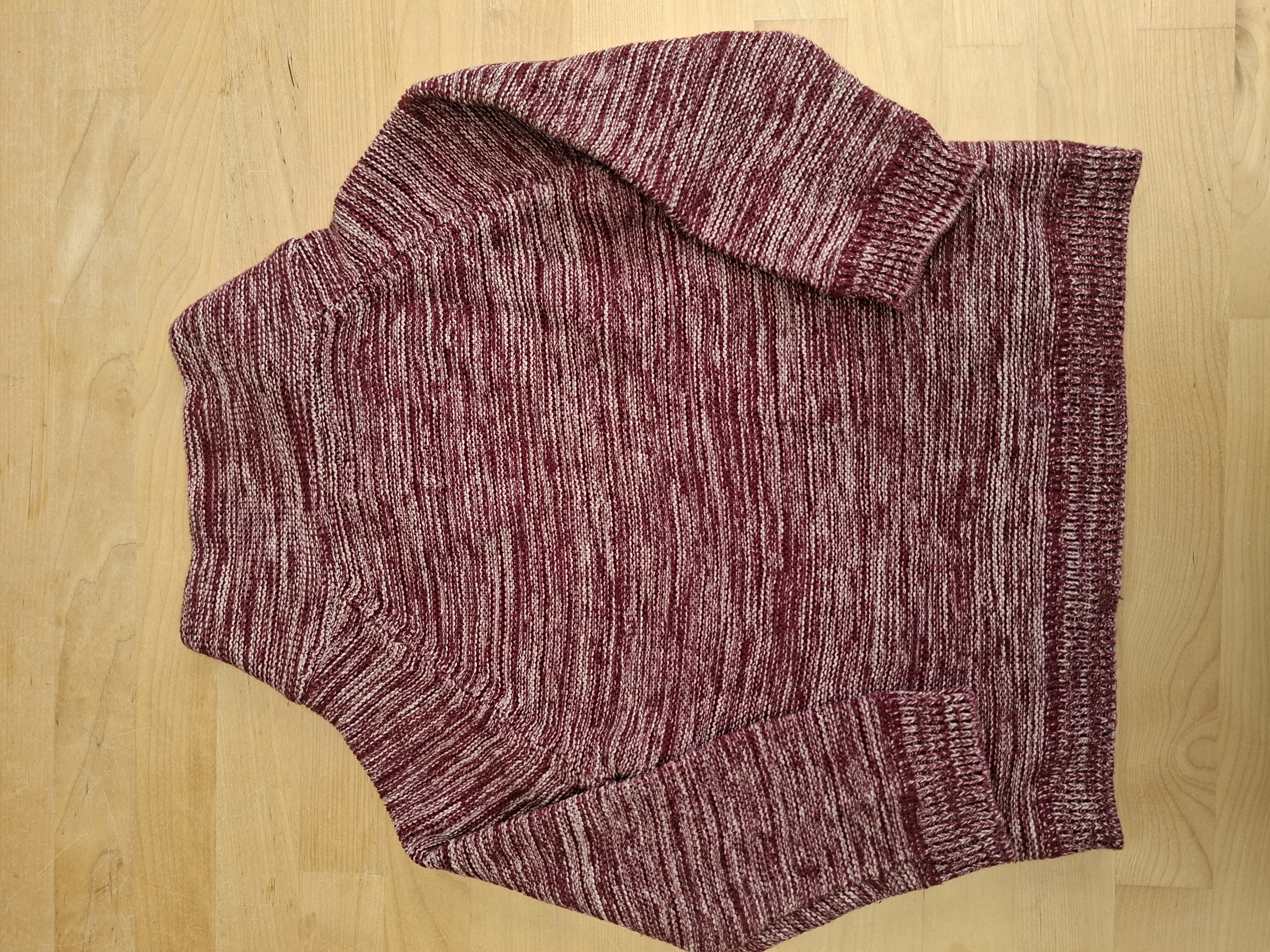 Zara Knitwear trui bordeaux gemêleerd