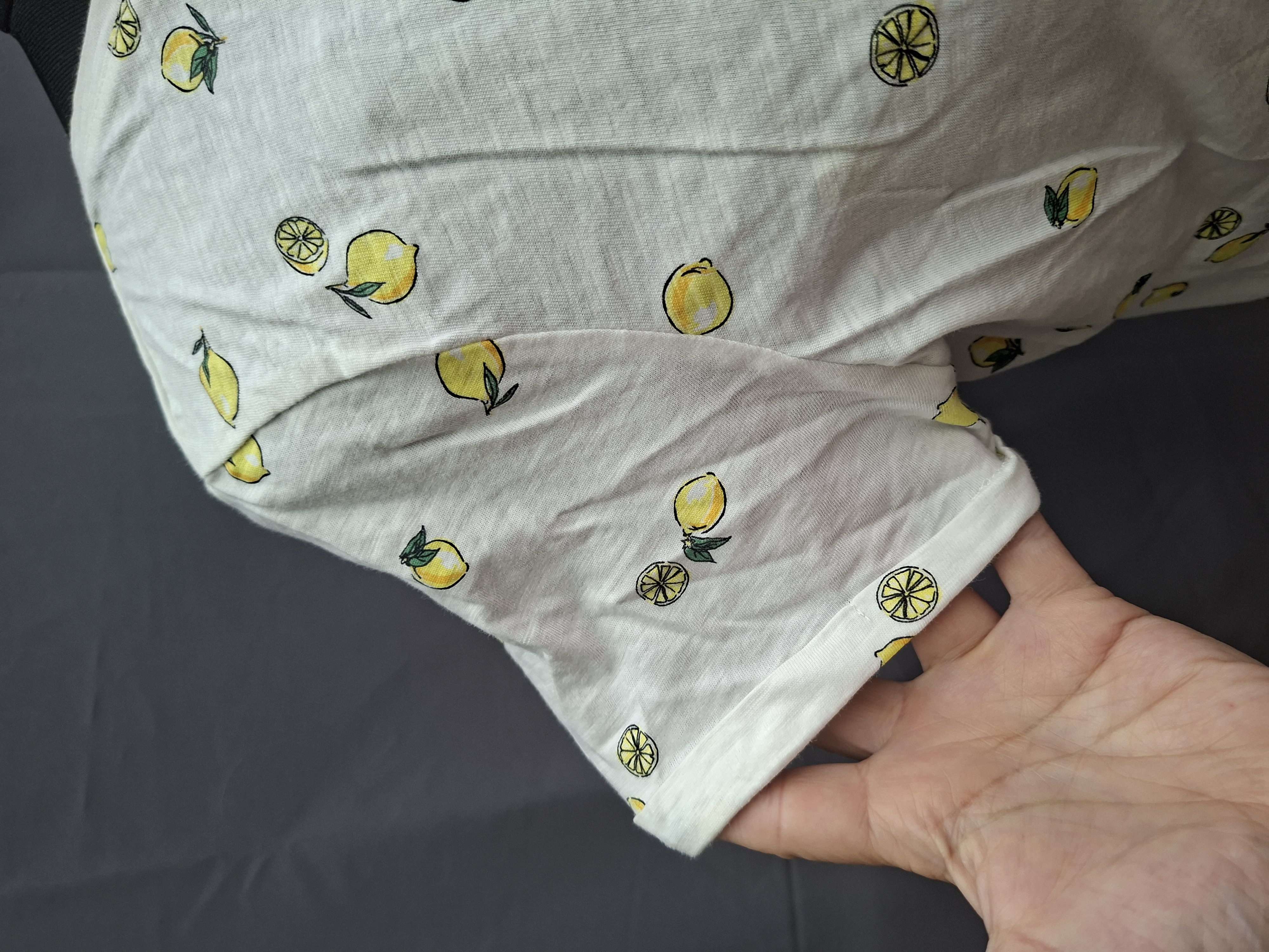Yessica t-shirt wit citroenprint
