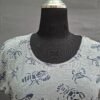 So Soire de Luxe top wit/navy gestreept kreeftenprint