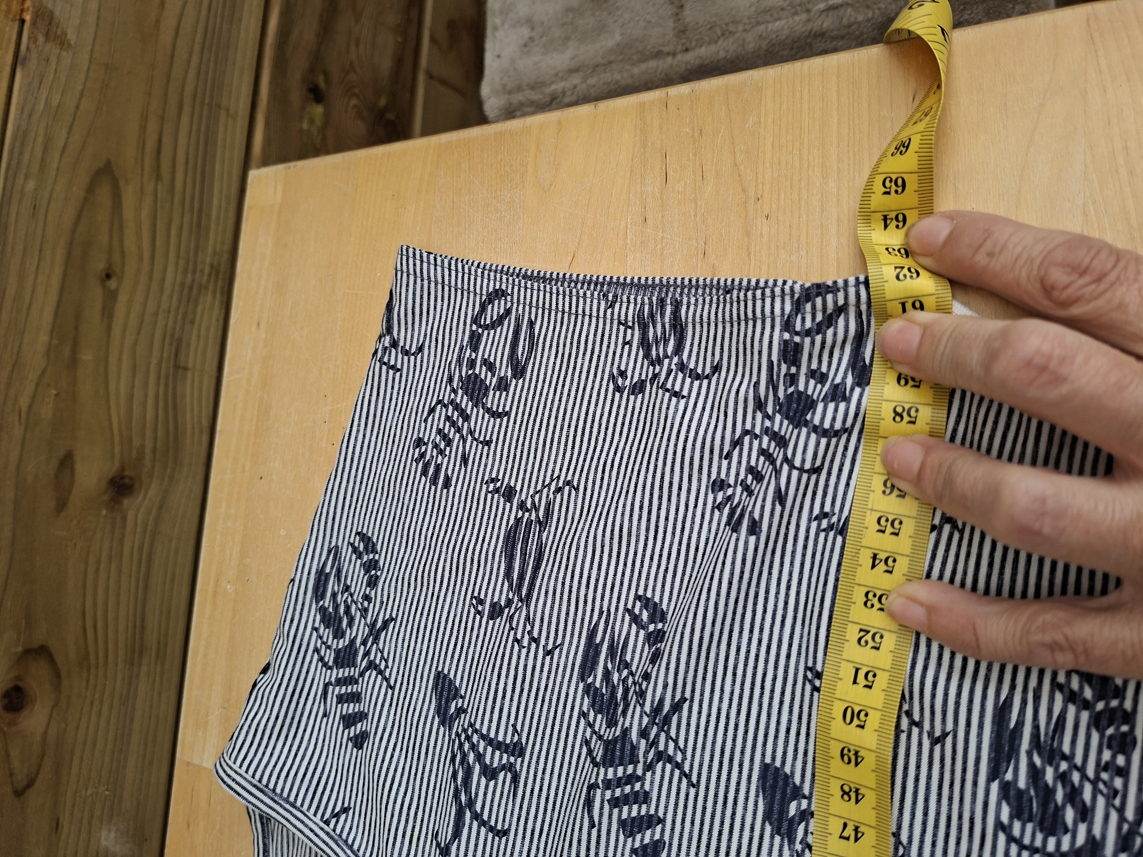 So Soire de Luxe top wit/navy gestreept kreeftenprint