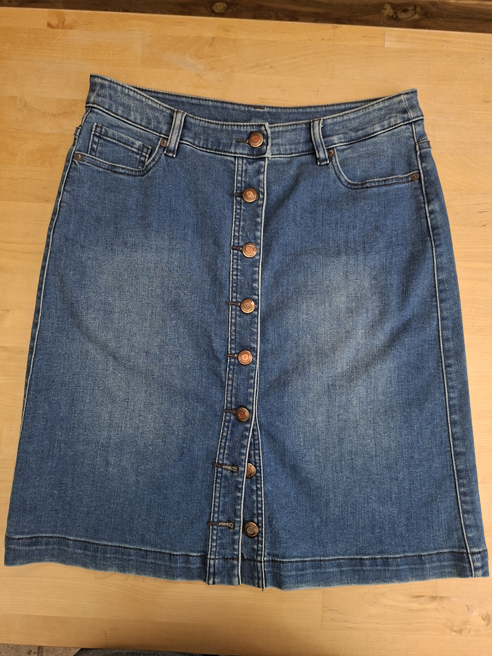 s.Oliver Denim jeans rok middenblauw