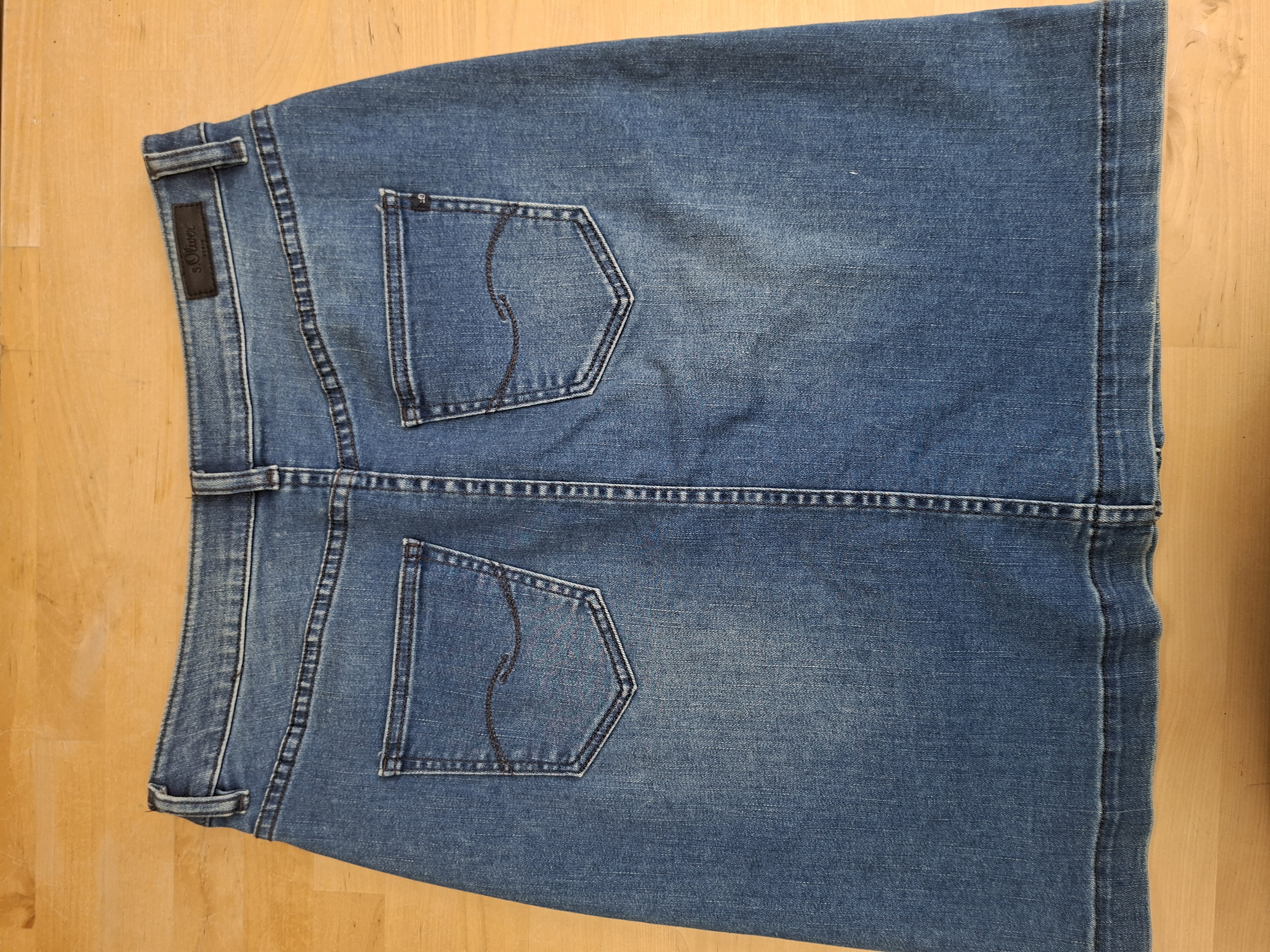 s.Oliver Denim jeans rok middenblauw