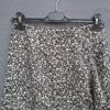 Loavies maxi rok zwart bloemenprint met volant