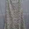 Loavies maxi rok zwart bloemenprint met volant