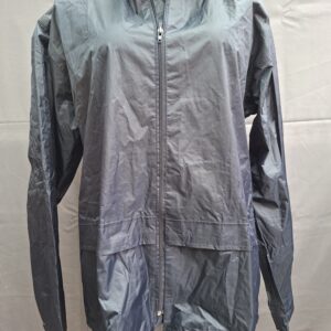 20260531_144647 Zeeman regenjas donkerblauw met reflectiestreep