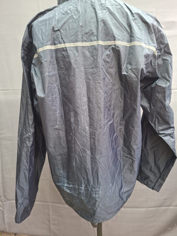 Zeeman regenjas donkerblauw met reflectiestreep